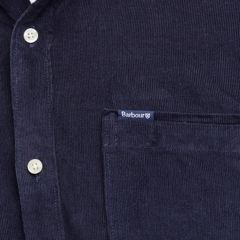 Chemise en velour Ramsey Tailored Bleu - Barbour