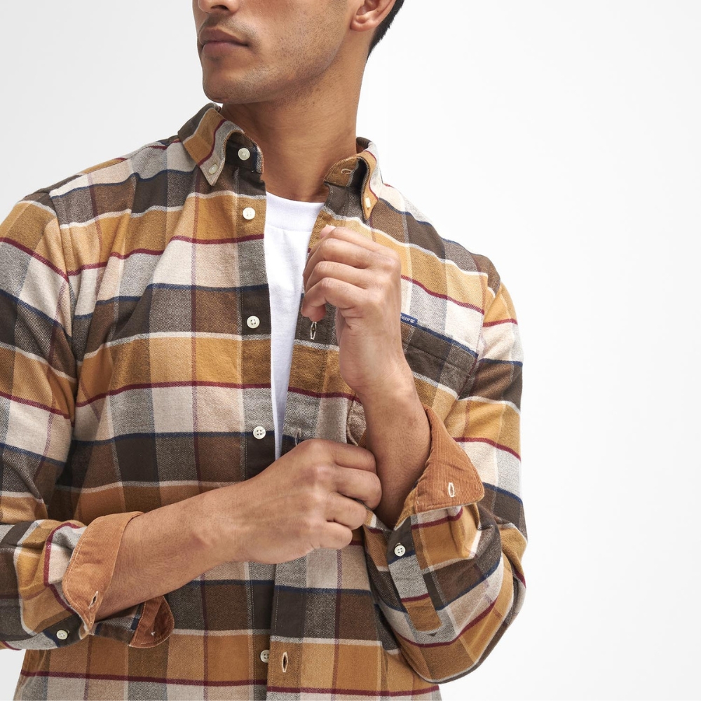 Chemise Valley Tailored Brune - Barbour