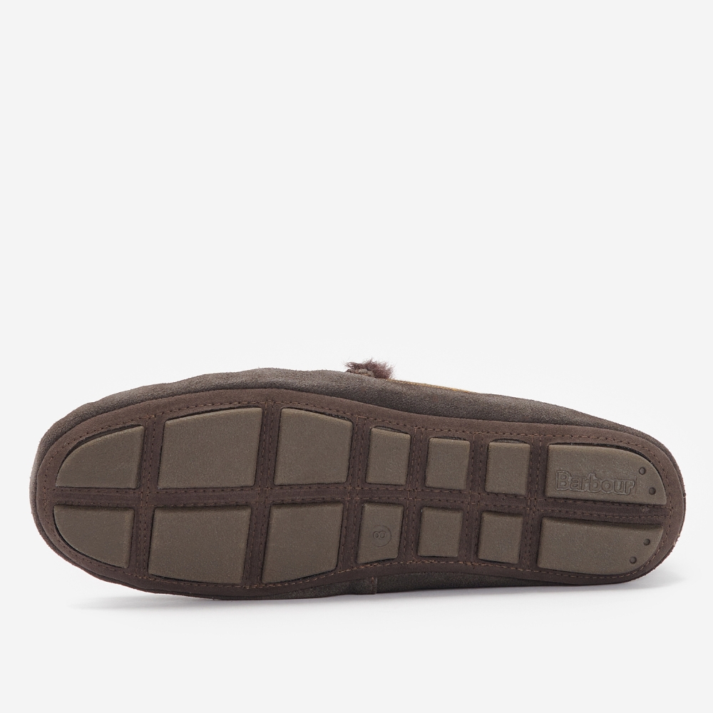 Chaussons mocassin Monty Slipper Brun - Barbour