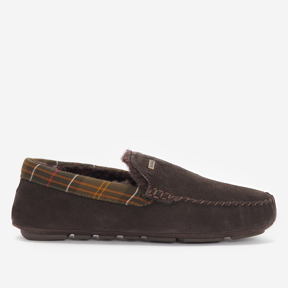 Chaussons mocassin Monty Slipper Brun - Barbour