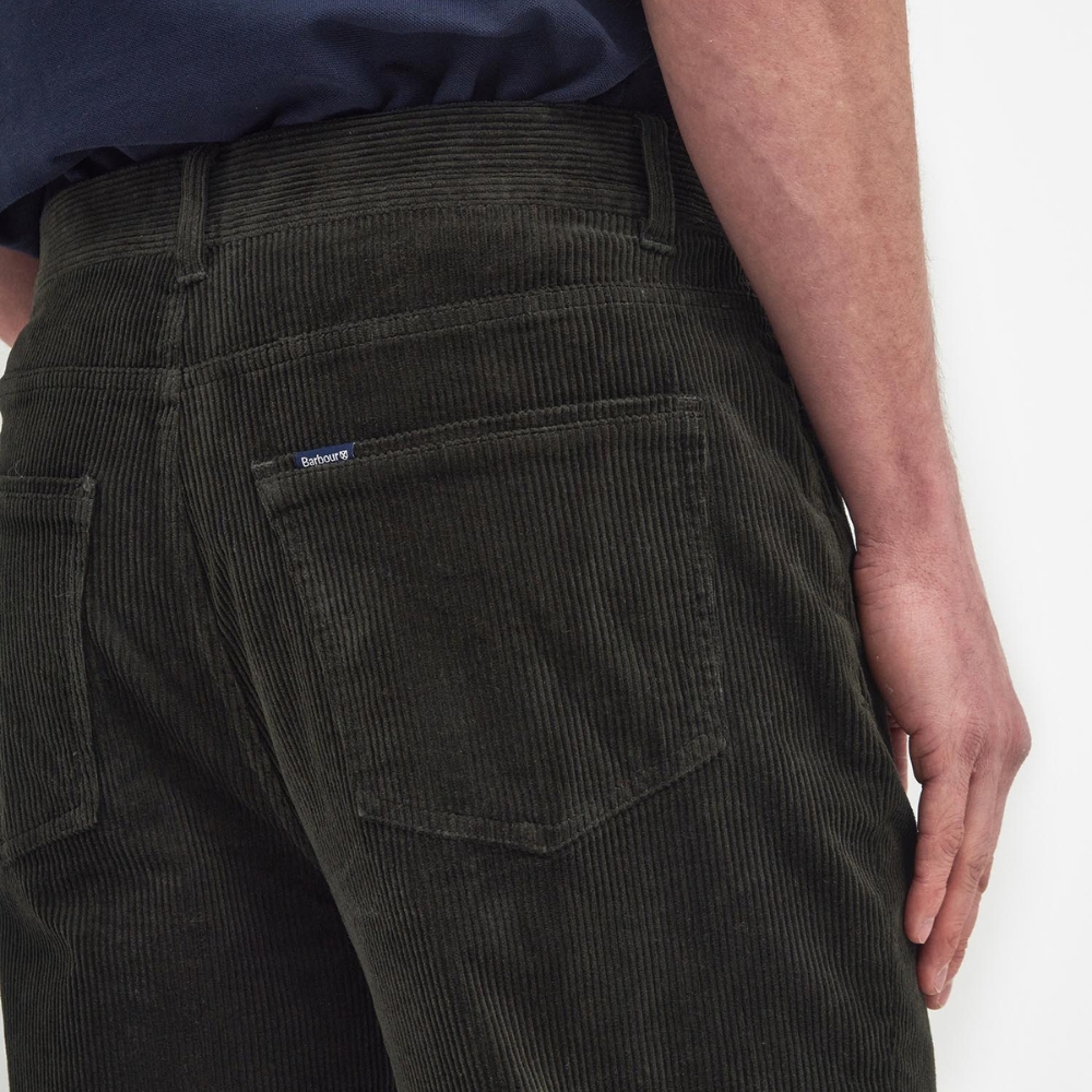 Pantalon en velour Stretch Cord Regular Vert - Barbour