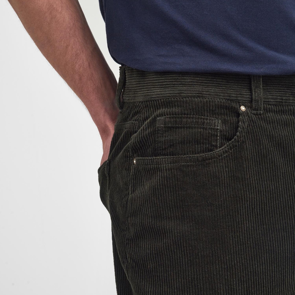 Pantalon en velour Stretch Cord Regular Vert - Barbour