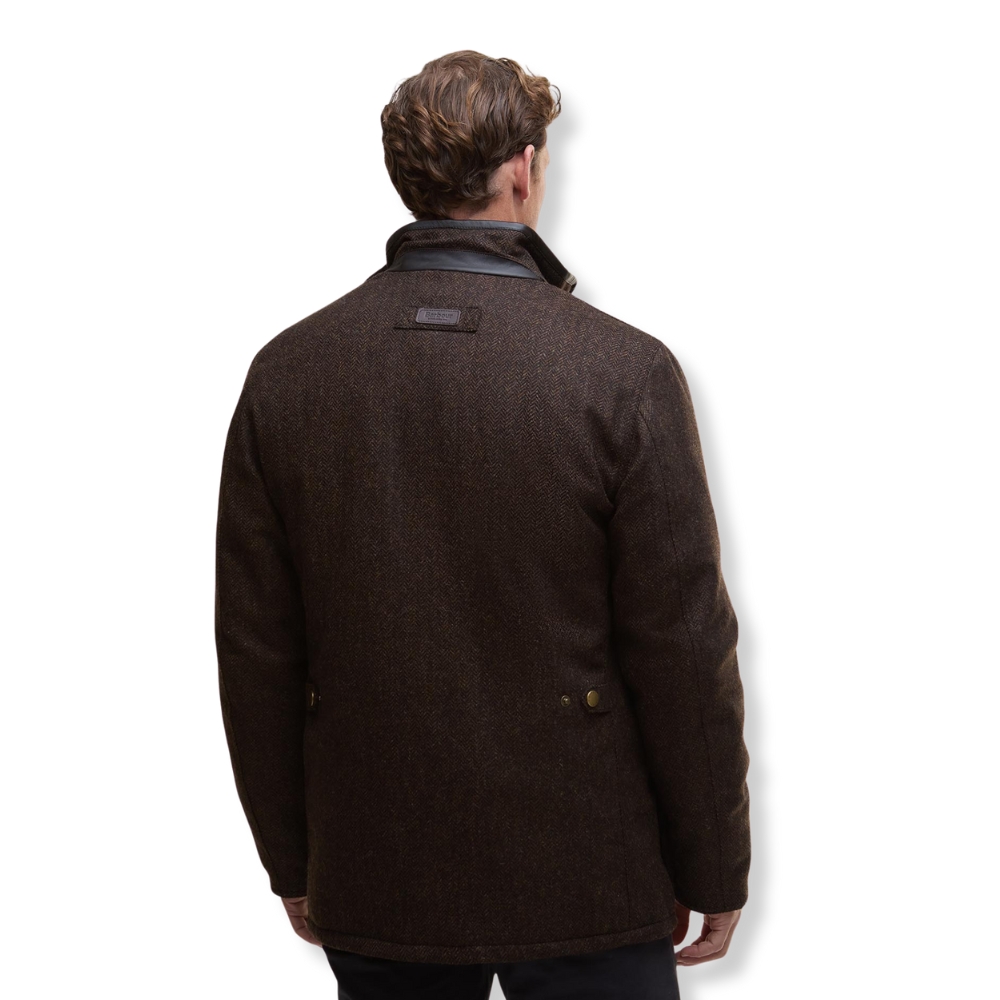 Veste Hereford Tweed Wool Rustic Brown - Barbour