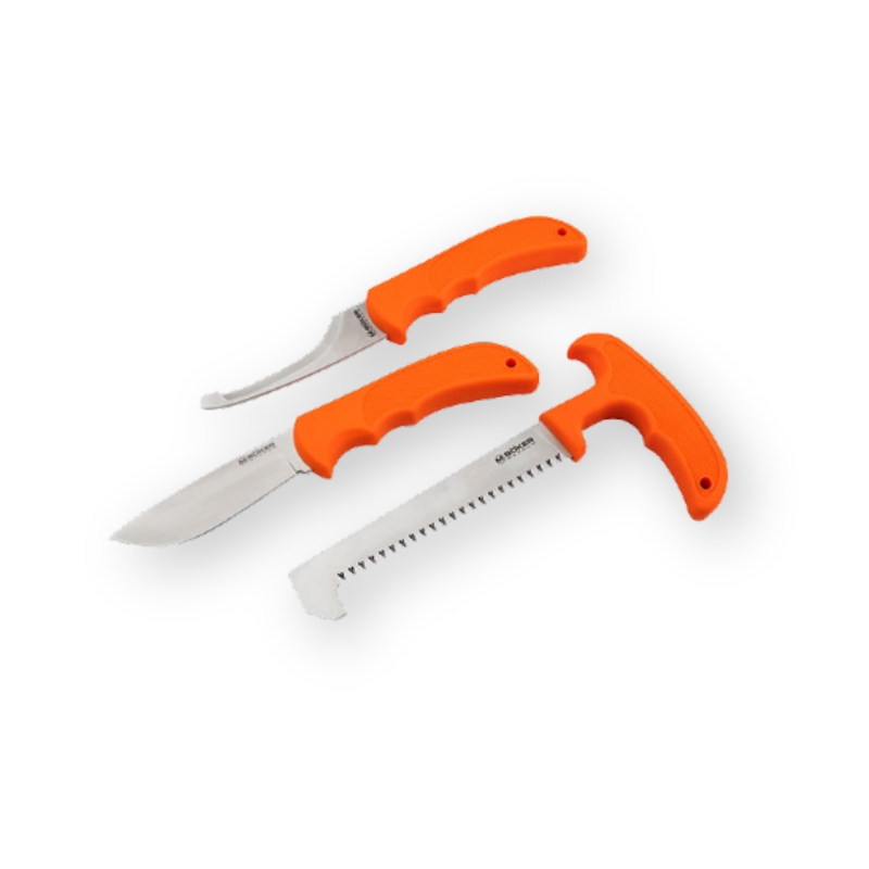 Set Boker 3 couteaux pour gibier - Lame, scie et couteau d'viscration