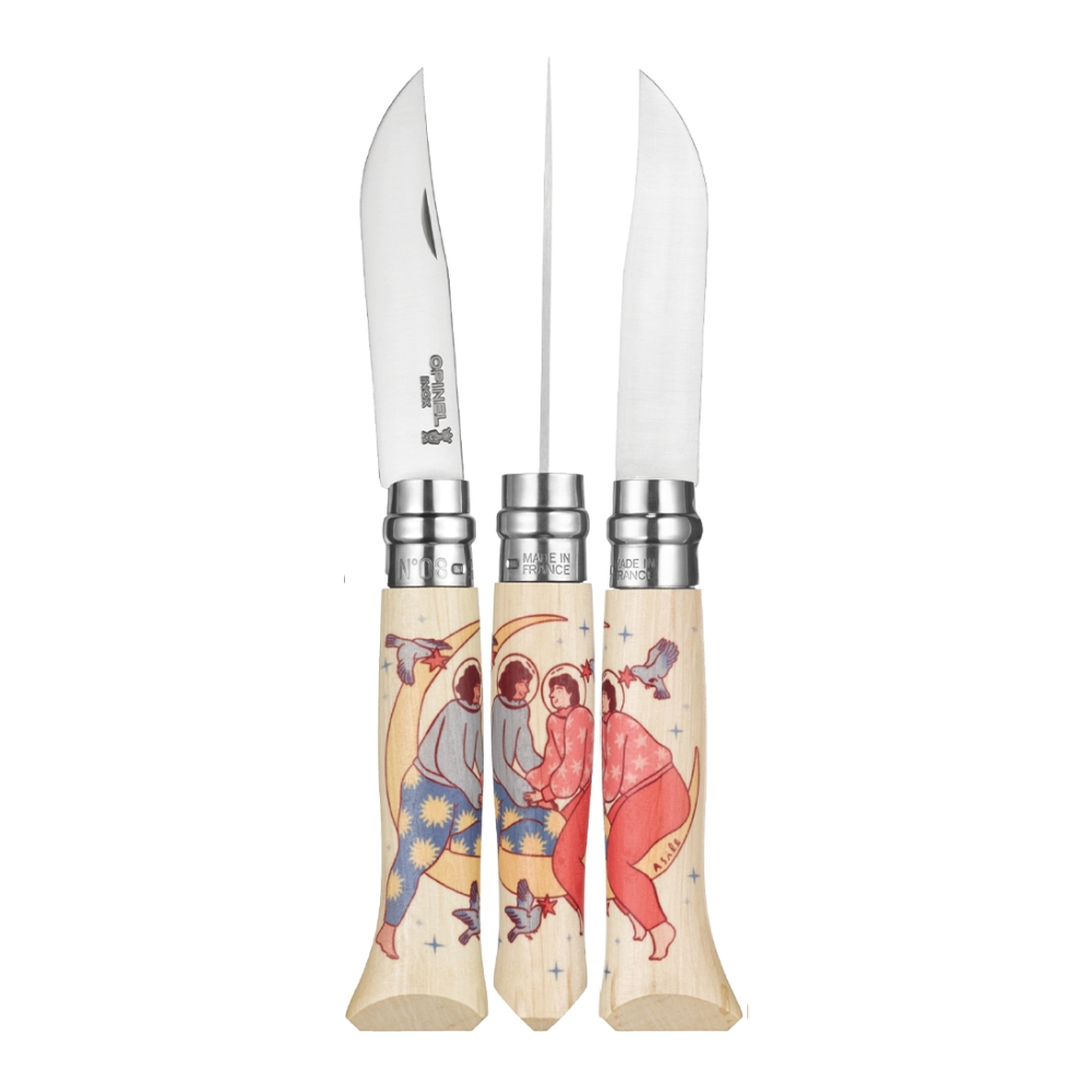 Opinel N 08 Cosmos Asile - Couteau Poche Srie Limite Numrote