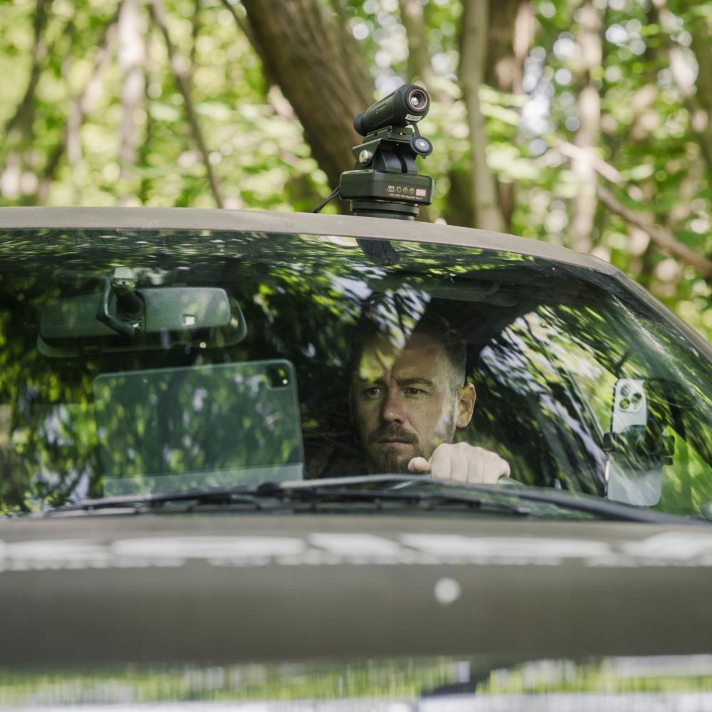 Support Motoris� Cam�ra Thermique pour toit de voiture - OWL PRO 365