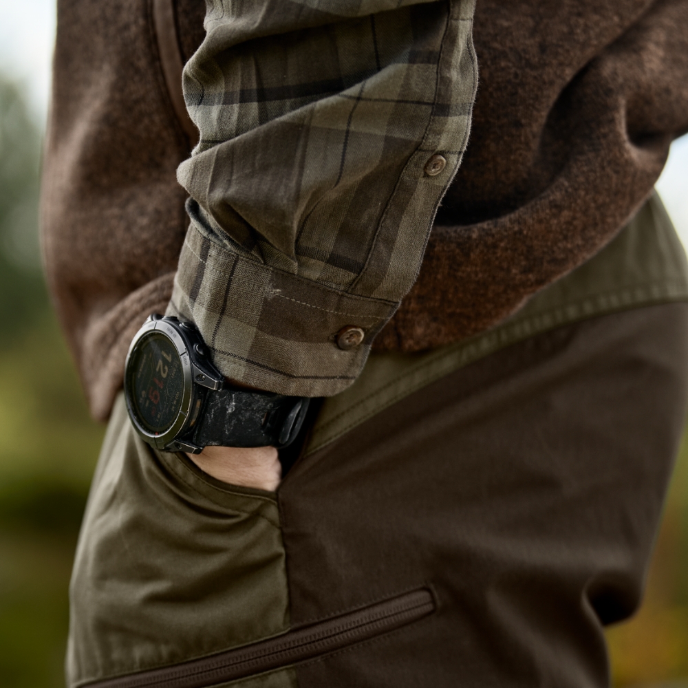 Chemise ML Fjell Green Check - H�rkila