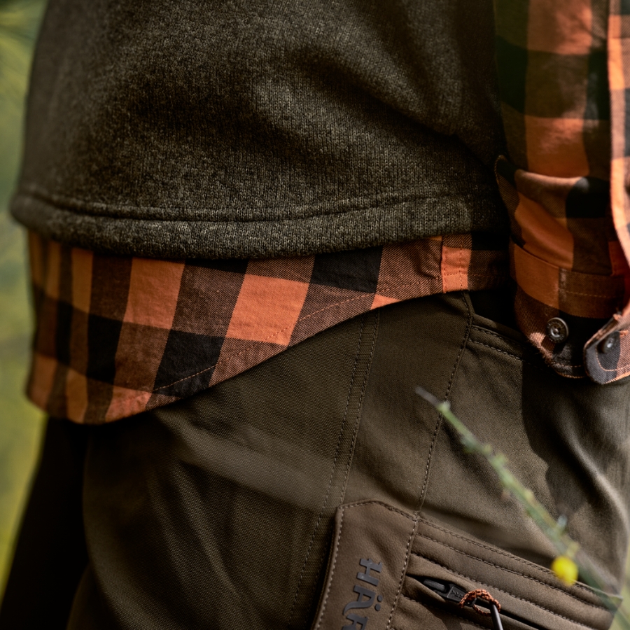 Chemise Scandinavian Mandarin Check - H�rkila