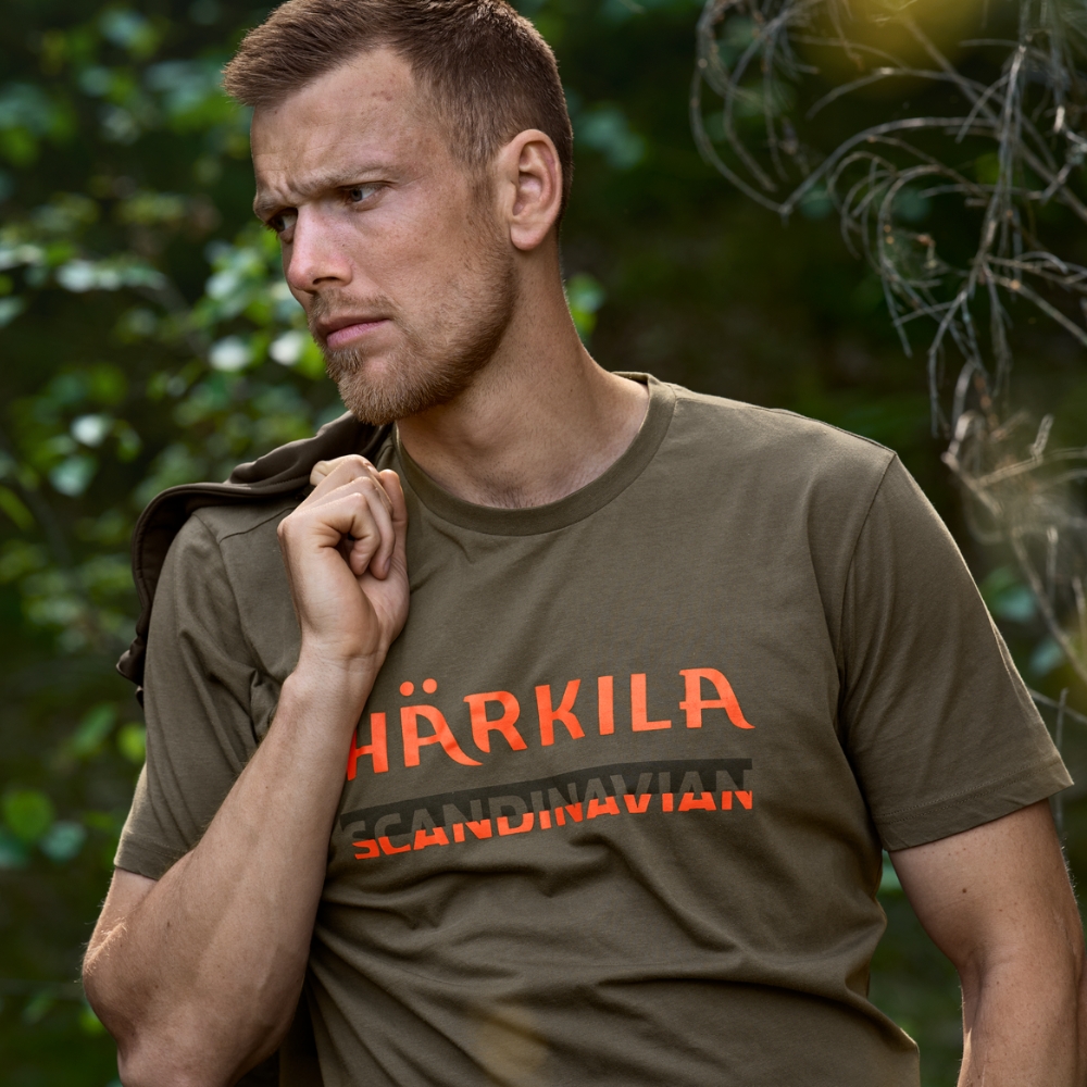 T-shirt Scandinavian Gape Leaf Orange - H�rkila