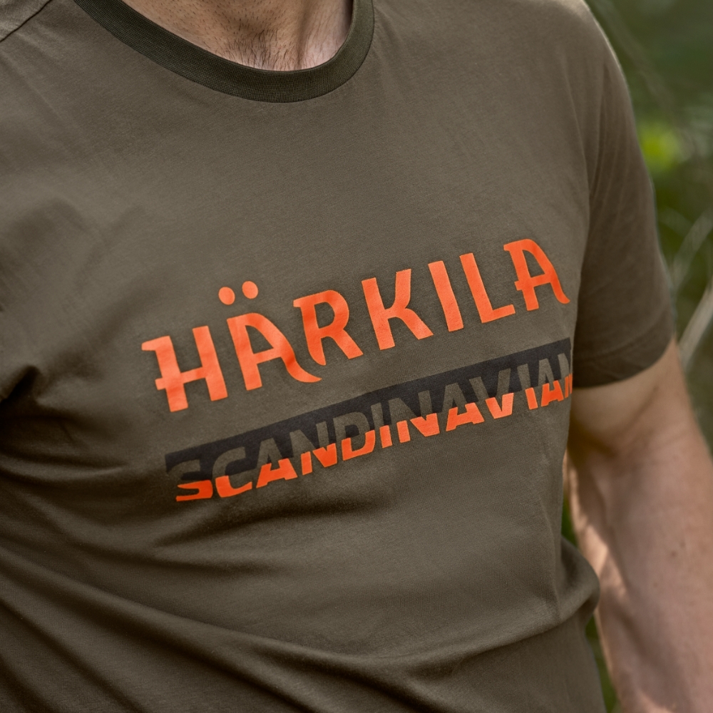 T-shirt Scandinavian Gape Leaf Orange - H�rkila