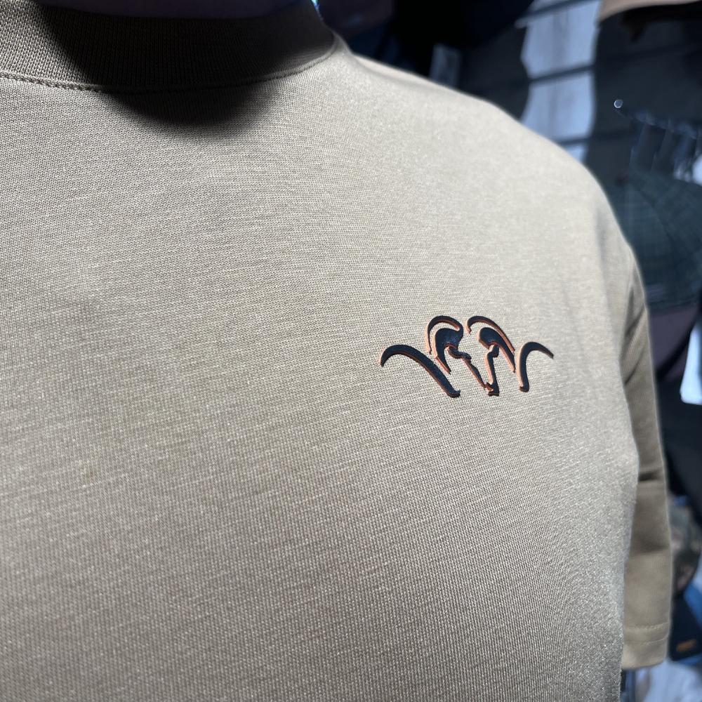 T-shirt Blaser Argali Badge T 26 - Matt Gold Or Mat Homme