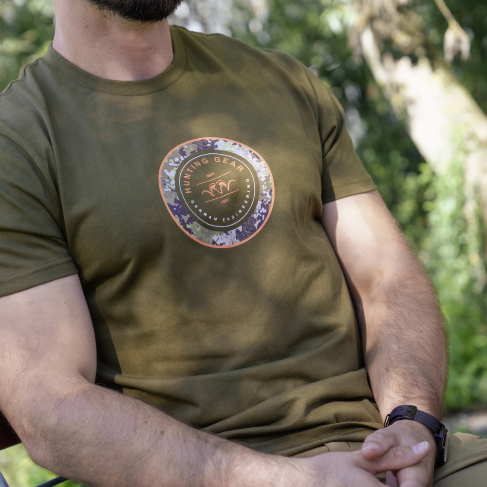 T-shirt Homme Blaser Argali Ring T 26 - Dunkel Oliv