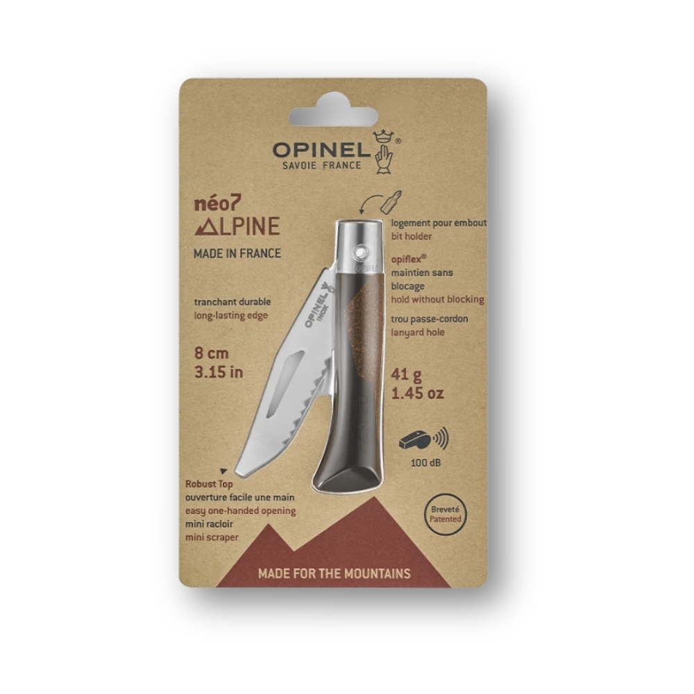 Couteau Opinel n�o7 Alpine Brun Noir