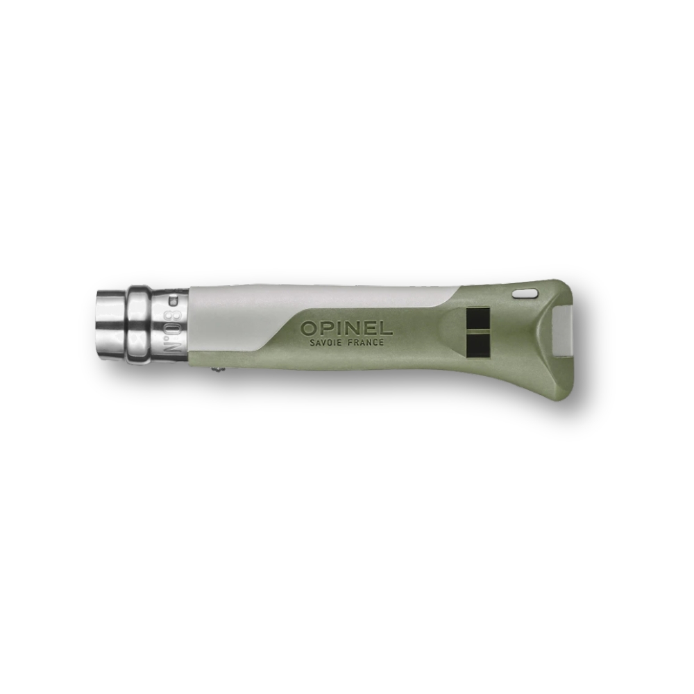 Opinel N08 Horizon Kaki Gris - Couteau Outdoor & Chasse