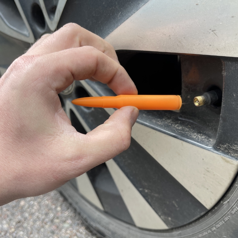 Bouchon de valve de pneu - Munition Orange