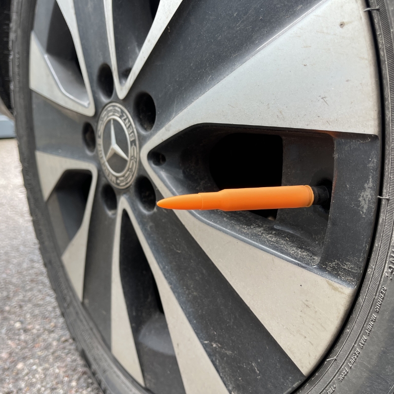 Bouchon de valve de pneu - Munition Orange