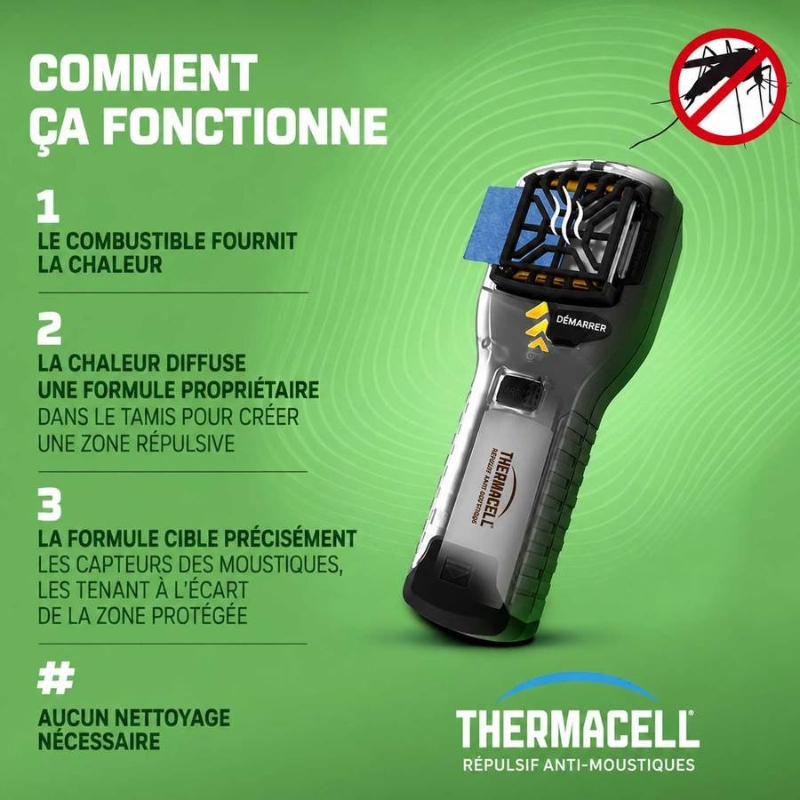 Bouclier Anti-Moustiques Portable Thermacell MR300LX