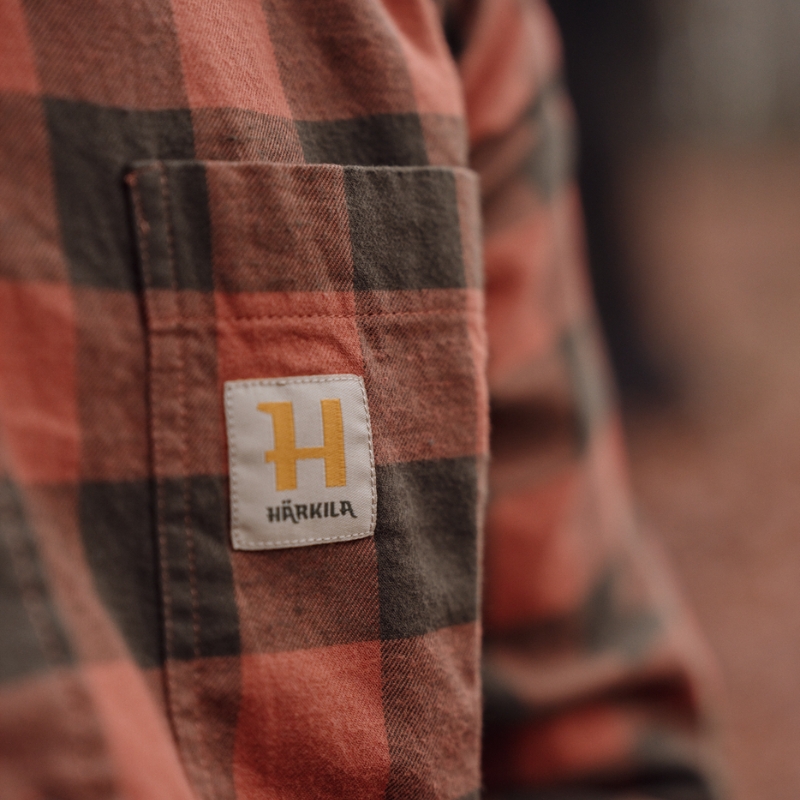 Chemise H�rkila Scandinavian L/S - Autumn Orange Check