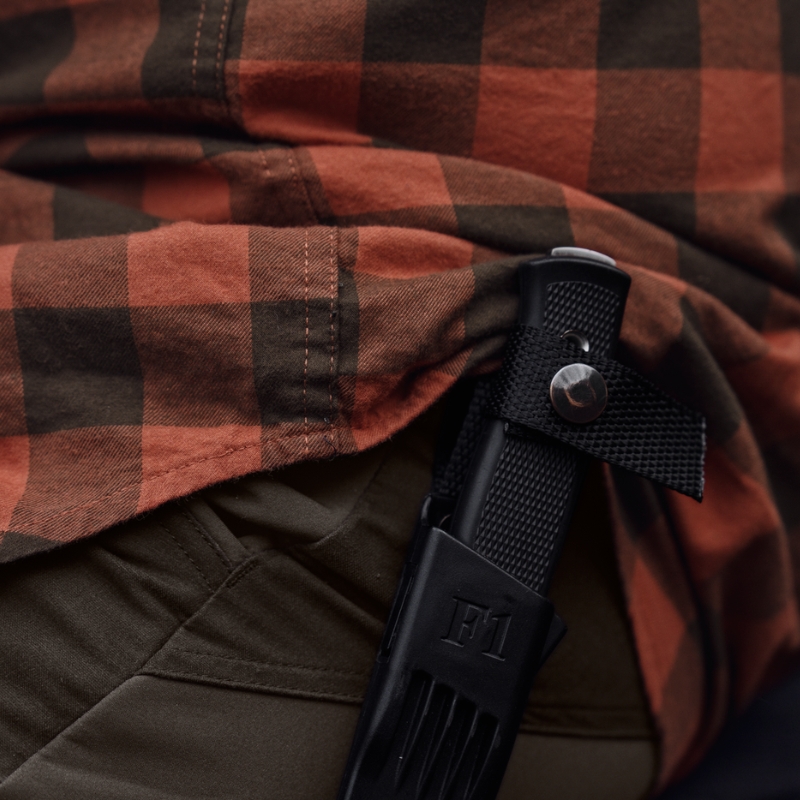 Chemise H�rkila Scandinavian L/S - Autumn Orange Check