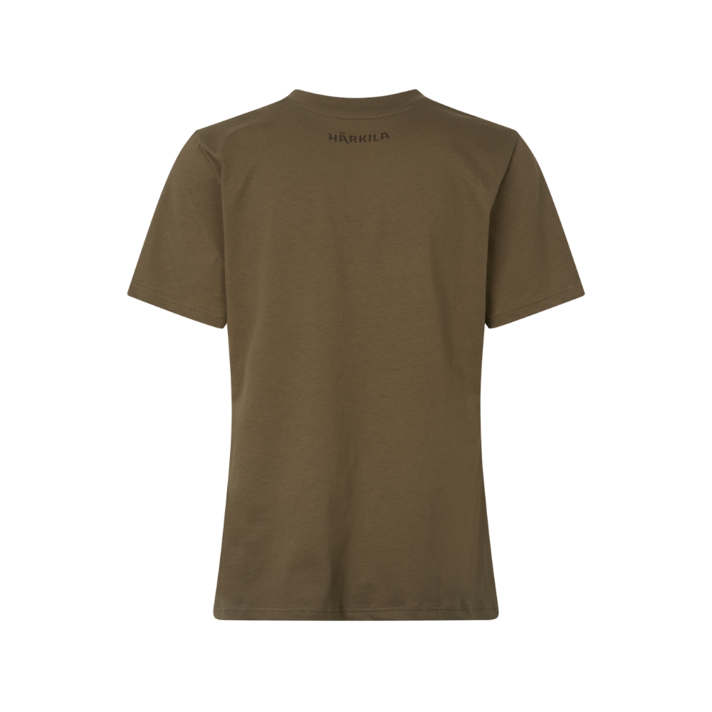 T-Shirt Femme H�rkila Stag Badge S/S - Vert