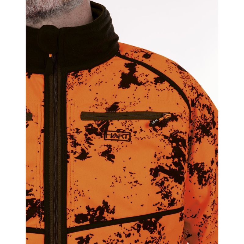 Veste Softshell Réversible Hart Tulsa-S - Orange Blaze/Vert