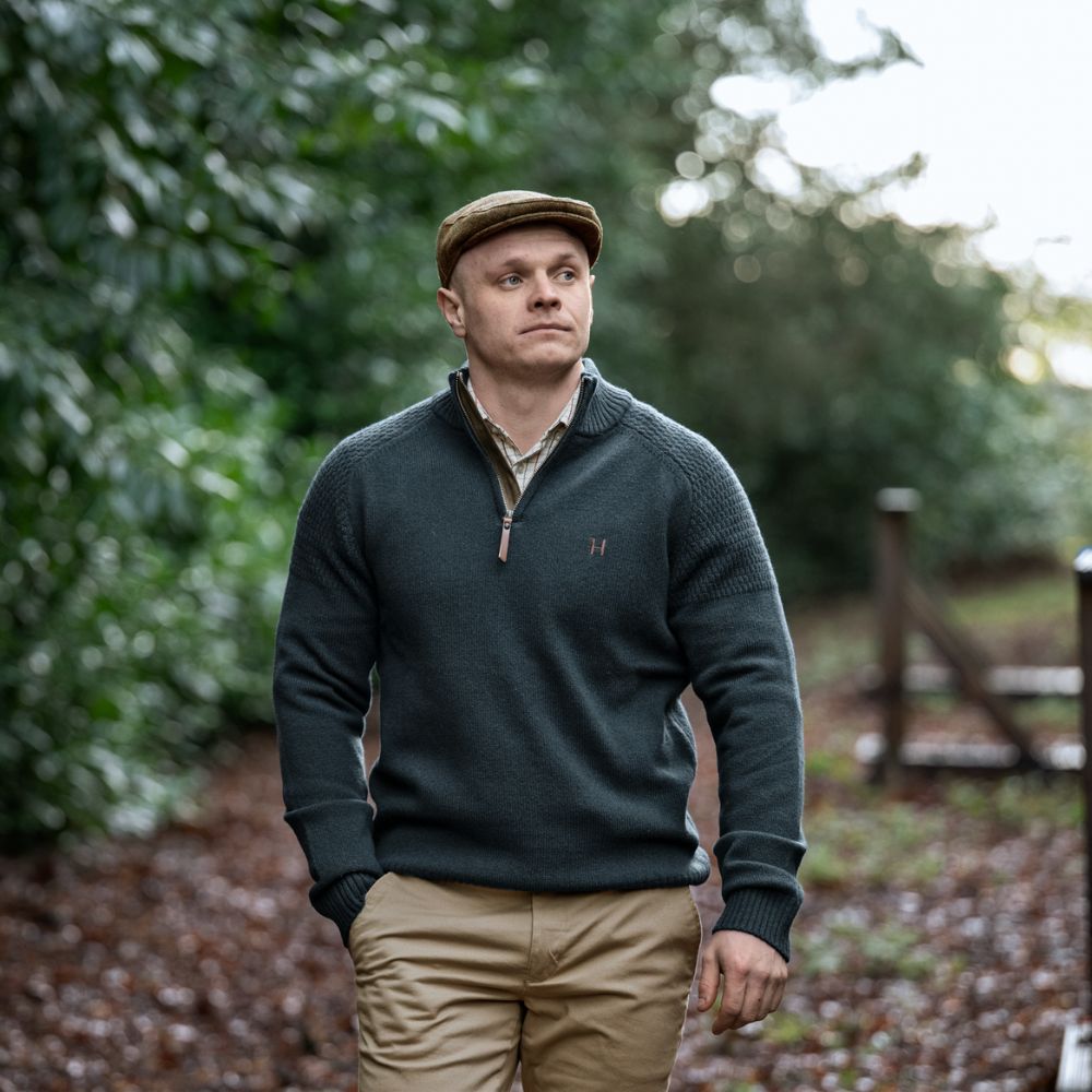 Pull Härkila Vincent Merino Half Zip Dark navy