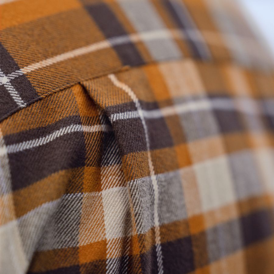Chemise Harkila Pajala Cornstalk Check Orange