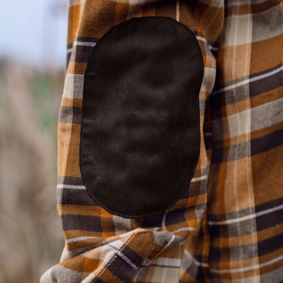 Chemise Harkila Pajala Cornstalk Check Orange