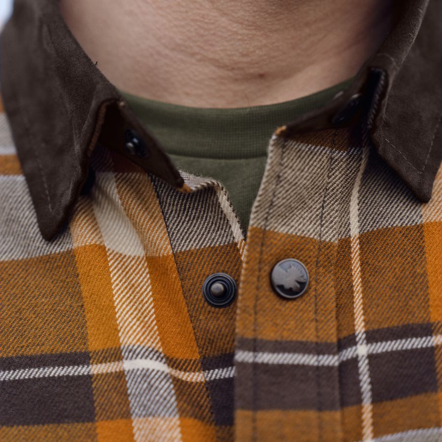 Chemise Harkila Pajala Cornstalk Check Orange