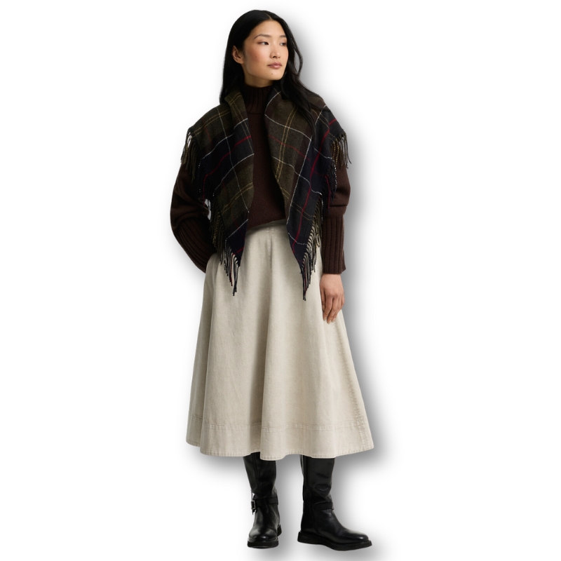 Châle Triangulaire Kirklees Tartan Barbour