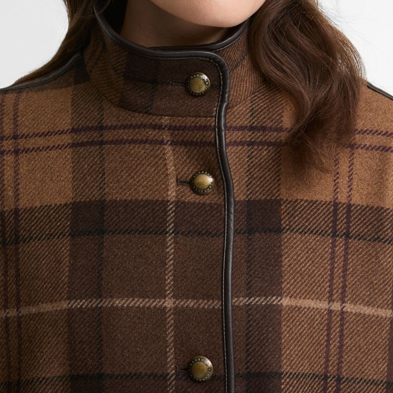 Cape en Laine Judith Barbour - Shadow Muted Tartan