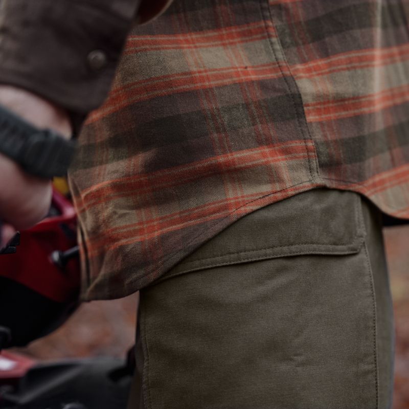 Chemise Aivak L/S Härkila - Autumn Orange Check