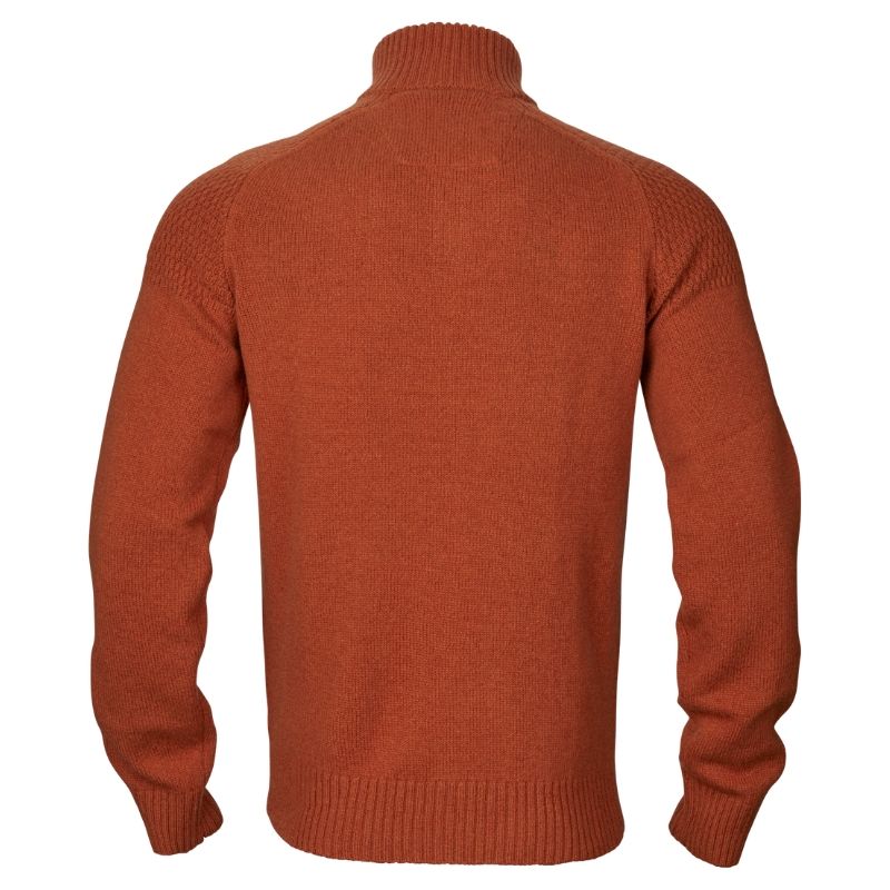 Pull Vincent Merino Half Zip - Bombay Brown Orange