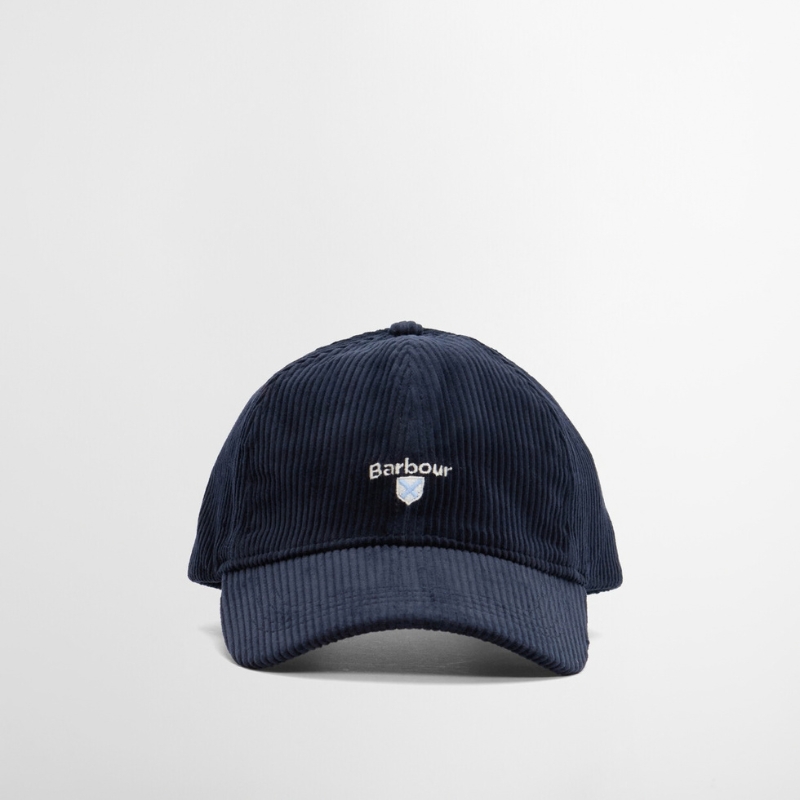 Casquette Preston Cord Cap Barbour – Navy