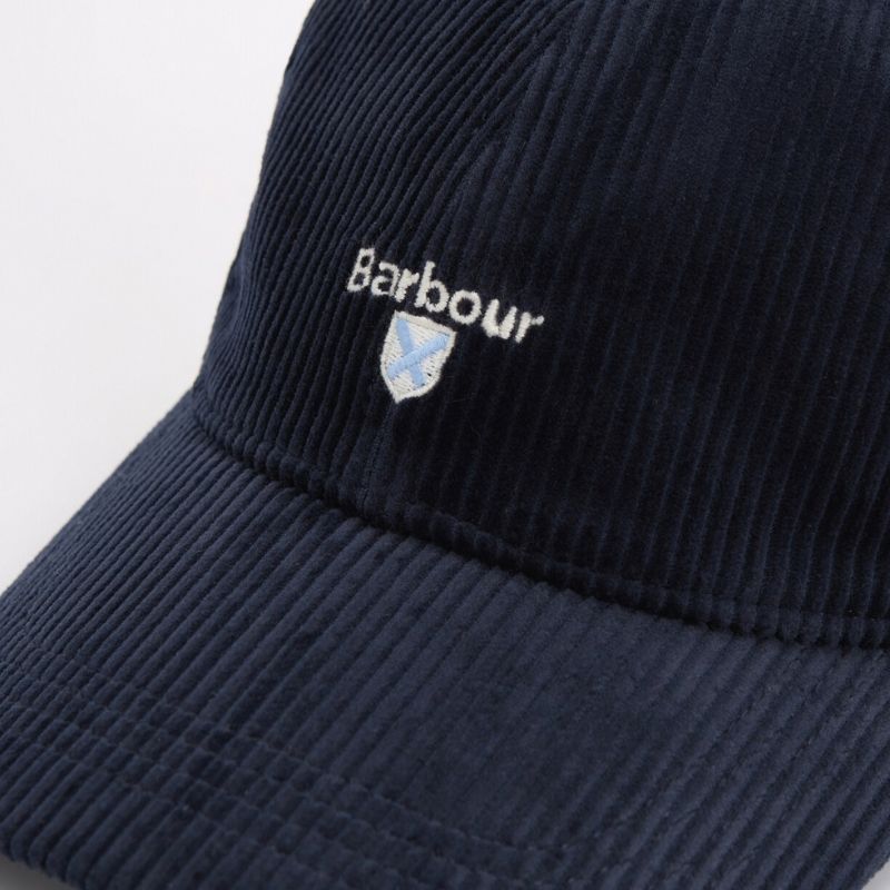 Casquette Preston Cord Cap Barbour – Navy
