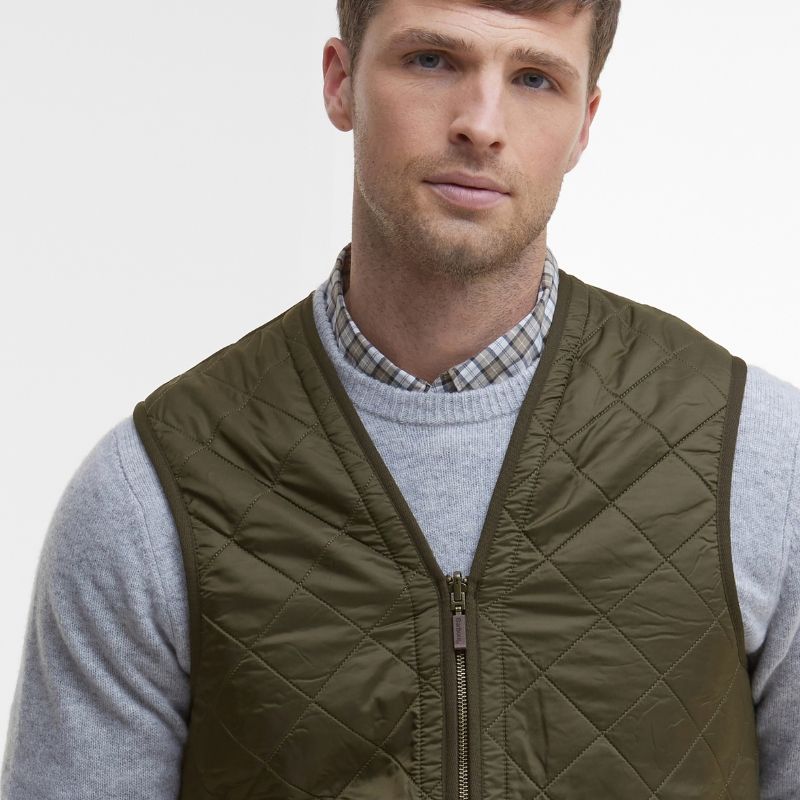 Barbour Polarquilt Waistcoat / Zip-In Liner – Olive