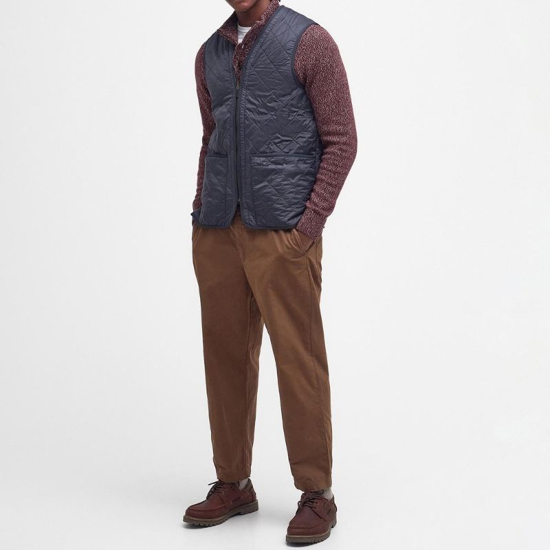 Barbour Polarquilt Waistcoat / Zip-In Liner – Navy