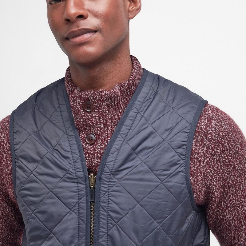 Barbour Polarquilt Waistcoat / Zip-In Liner – Navy