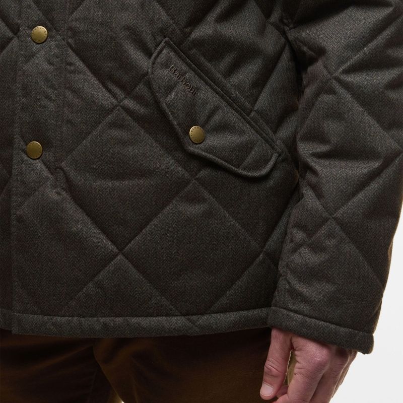 Veste Winter Shoveler Quilted Jacket Barbour – Dark Olive