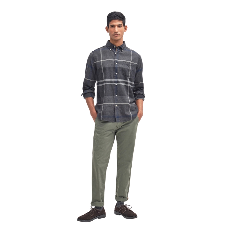 Chemise Dunoon Tartan Tailored Shirt Barbour – Graphite