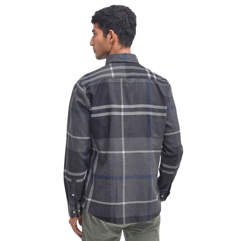 Chemise Dunoon Tartan Tailored Shirt Barbour – Graphite