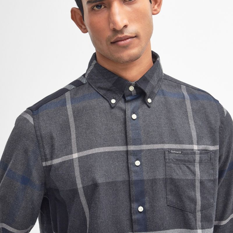 Chemise Dunoon Tartan Tailored Shirt Barbour – Graphite
