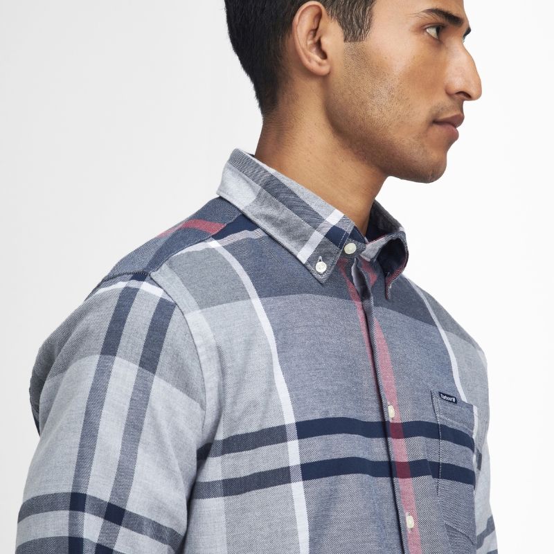 Chemise Dunoon Tartan Tailored Shirt Barbour – Blue Granite