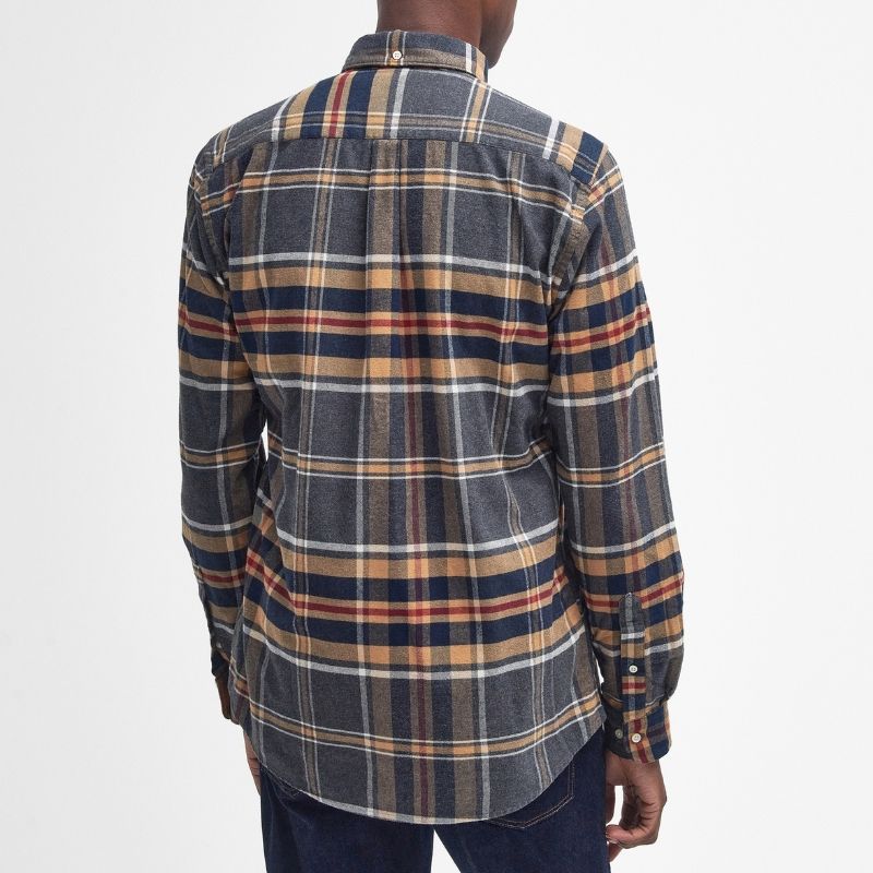 Chemise Barbour Ronan Tailored Checked Shirt Grey Marl