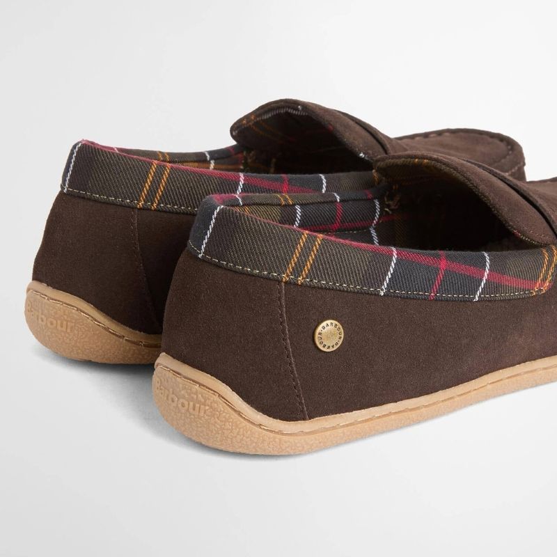 Chaussons Barbour Albert Slipper Brown Suede Homme