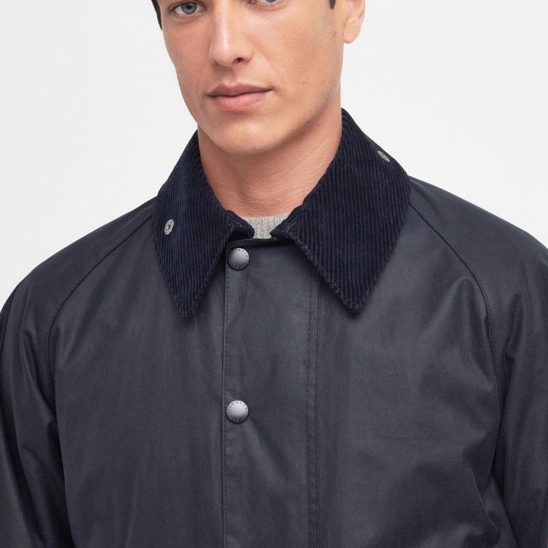 Veste Homme Barbour Beaufort Wax Jacket Coton Ciré Navy