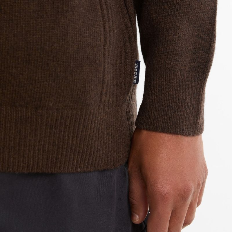 Pull Holden Half Zip Knitted Jumper Barbour – Dark Oak
