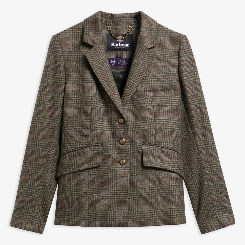 Veste Barbour Browning Tailored Blazer Tweed Pure Laine