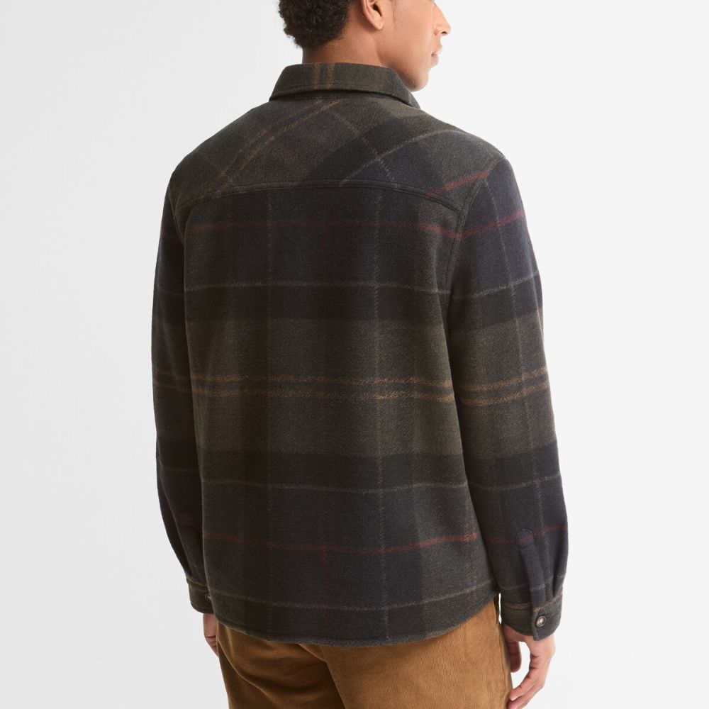 Surchemise Barbour Woodlane Brushed Check Overshirt - Shadow Classic Tartan
