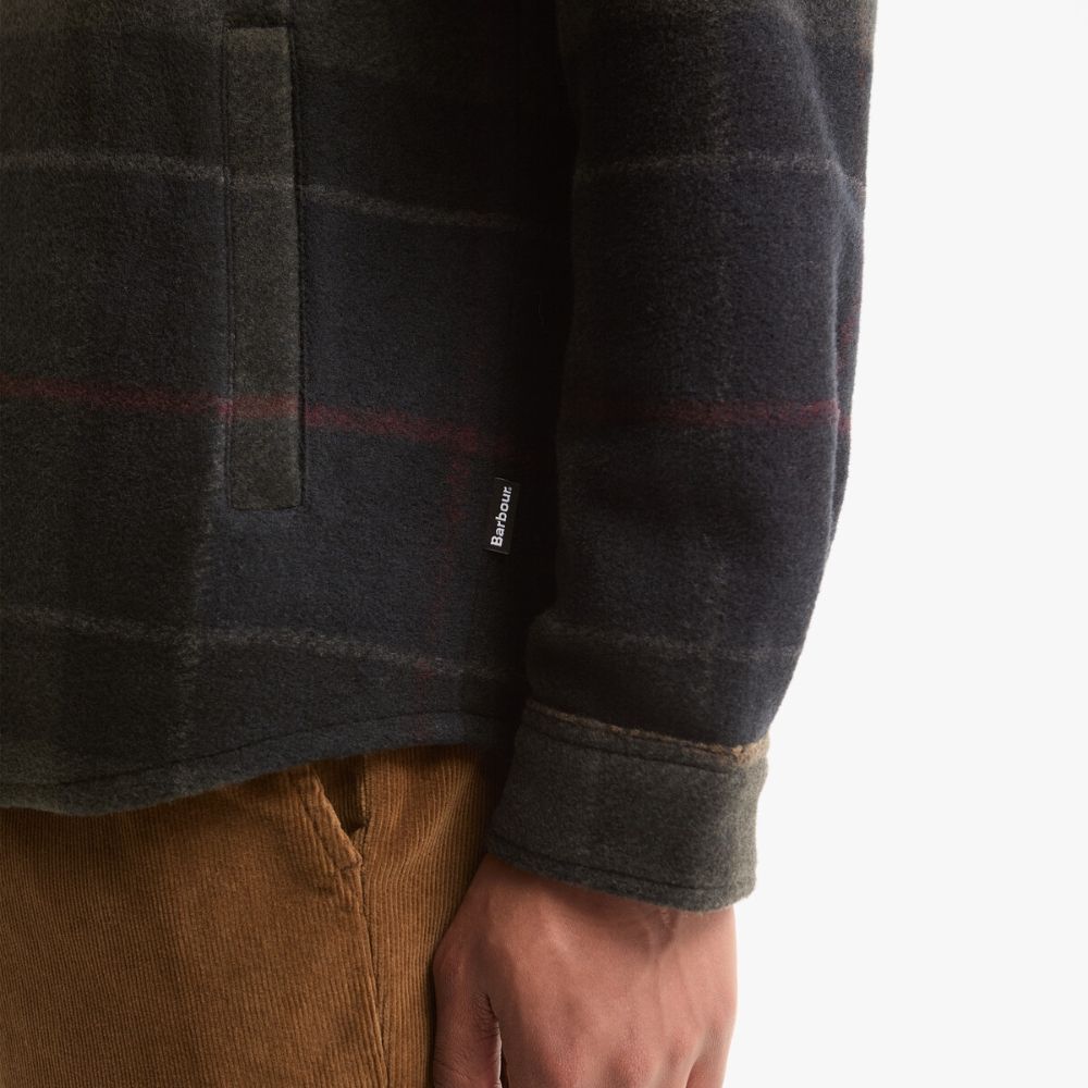 Surchemise Barbour Woodlane Brushed Check Overshirt - Shadow Classic Tartan